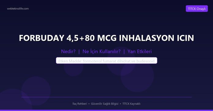 FORBUDAY 4,5+80 MCG INHALASYON ICIN nedir ne işe yarar - ilaç bilgisi