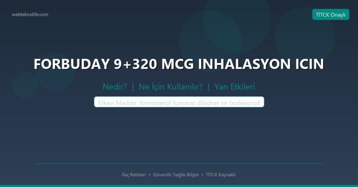 FORBUDAY 9+320 MCG INHALASYON ICIN nedir ne işe yarar - ilaç bilgisi