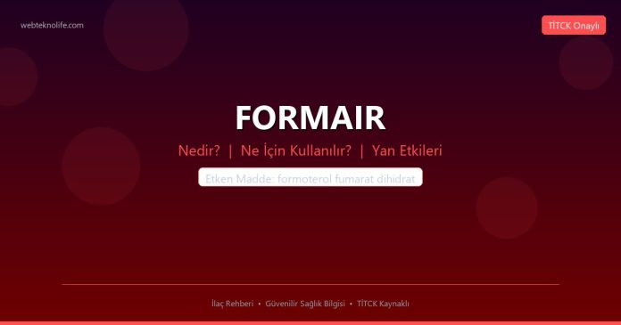 FORMAIR nedir ne işe yarar - ilaç bilgisi