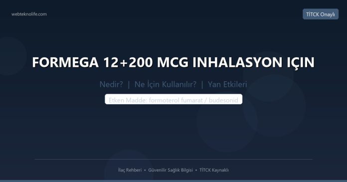 FORMEGA 12+200 MCG INHALASYON IÇIN nedir ne işe yarar - ilaç bilgisi