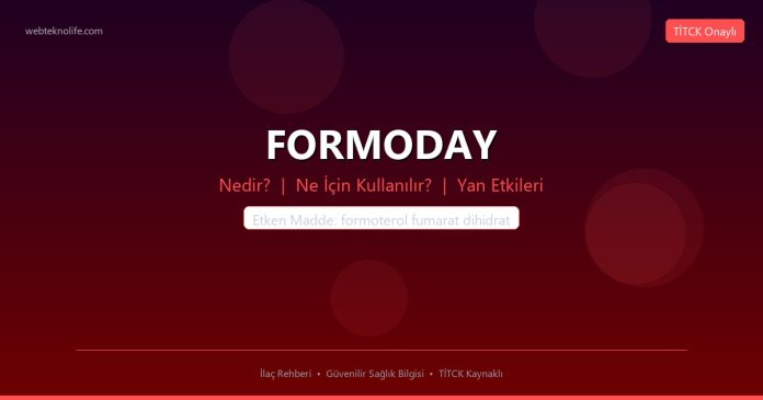 FORMODAY nedir ne işe yarar - ilaç bilgisi