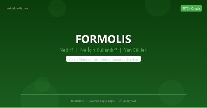 FORMOLIS nedir ne işe yarar - ilaç bilgisi