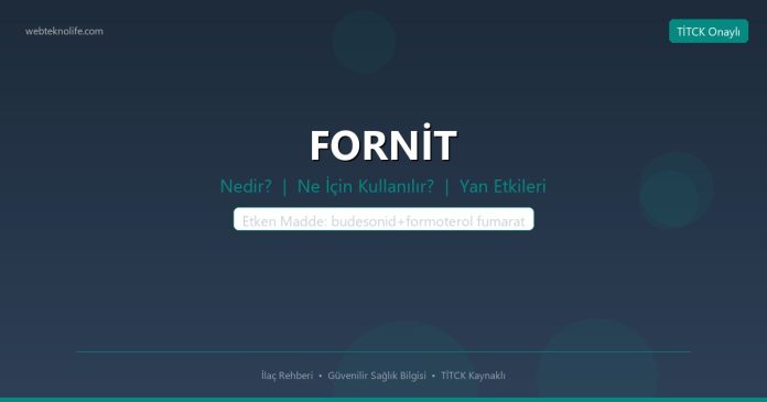 FORNİT nedir ne işe yarar - ilaç bilgisi