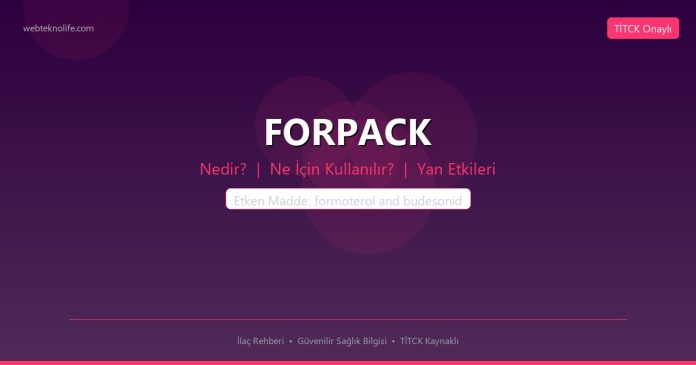 FORPACK nedir ne işe yarar - ilaç bilgisi