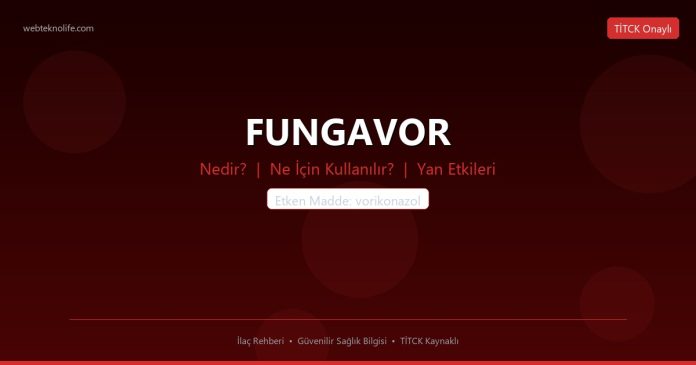 FUNGAVOR nedir ne işe yarar - ilaç bilgisi