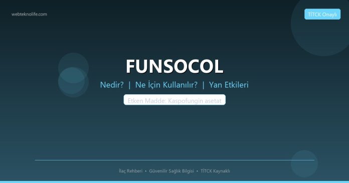 FUNSOCOL nedir ne işe yarar - ilaç bilgisi