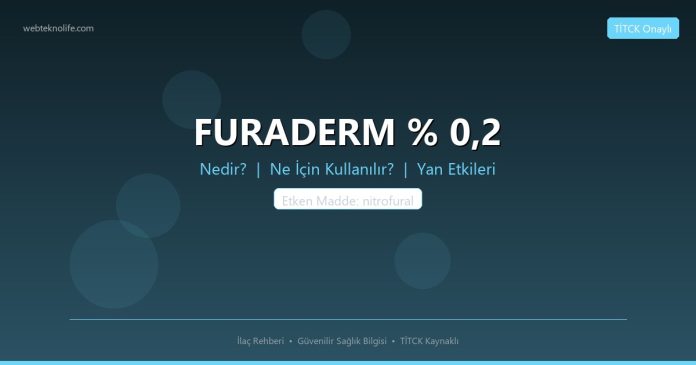 FURADERM % 0,2 nedir ne işe yarar - ilaç bilgisi