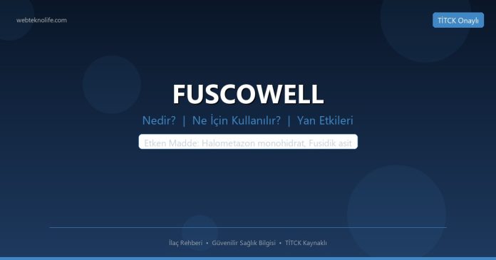 FUSCOWELL nedir ne işe yarar - ilaç bilgisi