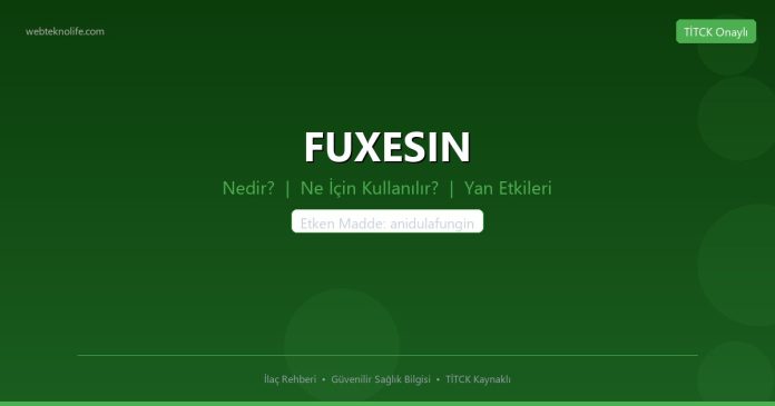 FUXESIN nedir ne işe yarar - ilaç bilgisi