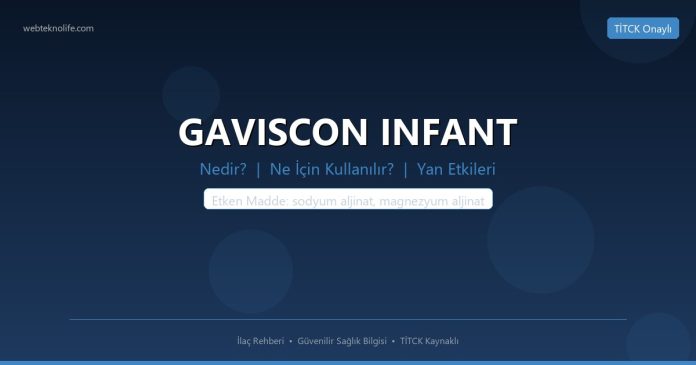 GAVISCON INFANT nedir ne işe yarar - ilaç bilgisi
