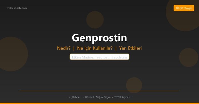 Genprostin nedir ne işe yarar - ilaç bilgisi