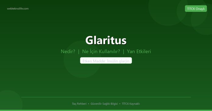 Glaritus nedir ne işe yarar - ilaç bilgisi
