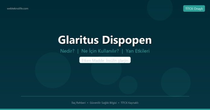 Glaritus Dispopen nedir ne işe yarar - ilaç bilgisi