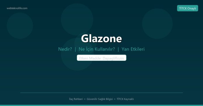 Glazone nedir ne işe yarar - ilaç bilgisi