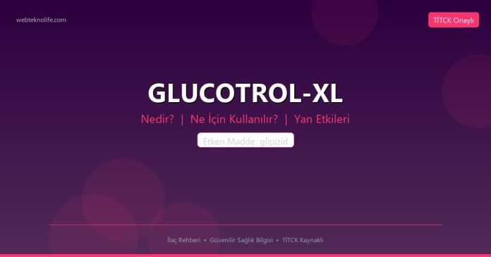 GLUCOTROL-XL nedir ne işe yarar - ilaç bilgisi