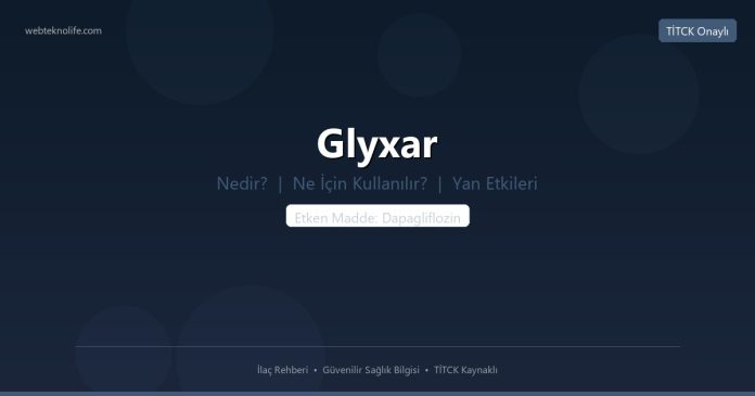 Glyxar nedir ne işe yarar - ilaç bilgisi
