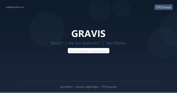 GRAVIS nedir ne işe yarar - ilaç bilgisi