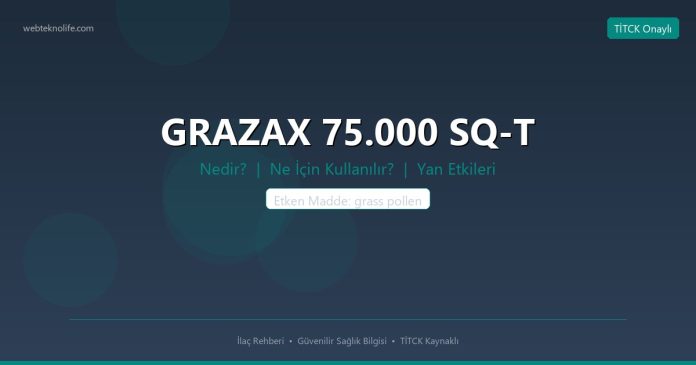 GRAZAX 75.000 SQ-T nedir ne işe yarar - ilaç bilgisi