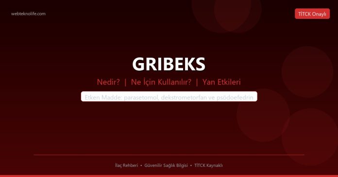 GRIBEKS nedir ne işe yarar - ilaç bilgisi