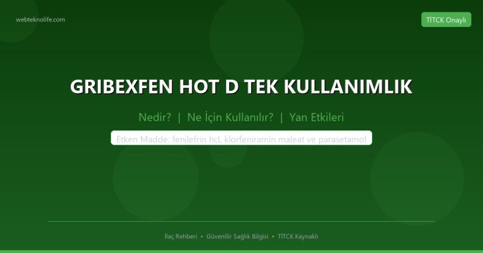 GRIBEXFEN HOT D TEK KULLANIMLIK nedir ne işe yarar - ilaç bilgisi