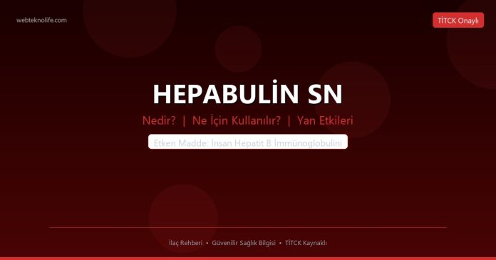 HEPABULİN SN nedir ne işe yarar - ilaç bilgisi