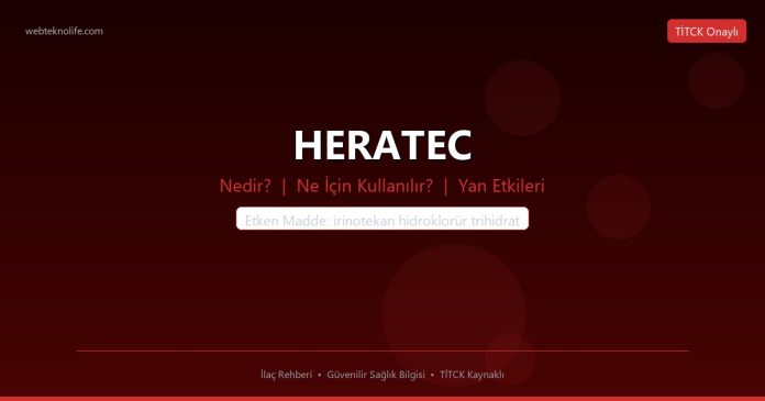 HERATEC nedir ne işe yarar - ilaç bilgisi