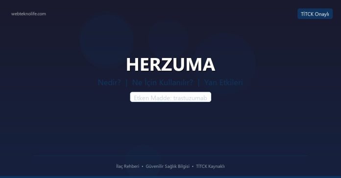 HERZUMA nedir ne işe yarar - ilaç bilgisi