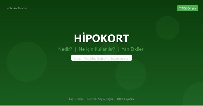 HİPOKORT nedir ne işe yarar - ilaç bilgisi