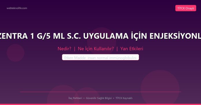 HİZENTRA 1 G/5 ML S.C. UYGULAMA İÇİN ENJEKSİYONLUK nedir ne işe yarar - ilaç bilgisi