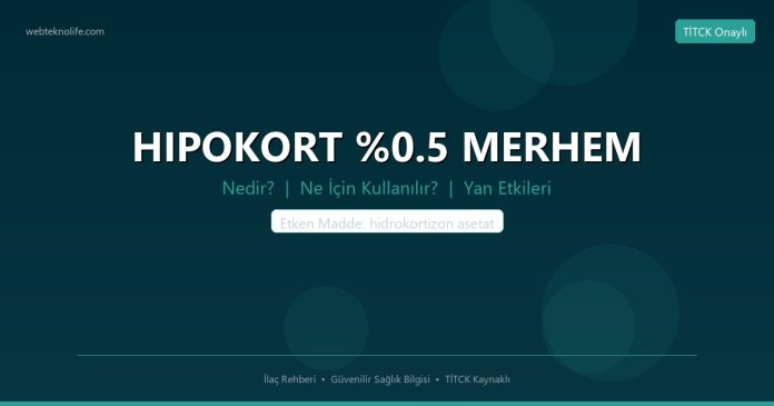 HIPOKORT %0.5 MERHEM nedir ne işe yarar - ilaç bilgisi