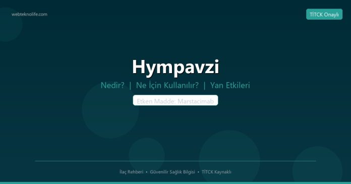 Hympavzi nedir ne işe yarar - ilaç bilgisi