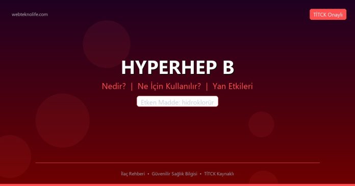 HYPERHEP B nedir ne işe yarar - ilaç bilgisi