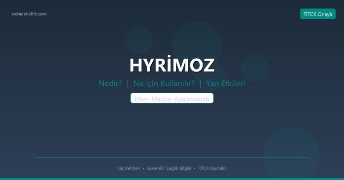 HYRİMOZ nedir ne işe yarar - ilaç bilgisi
