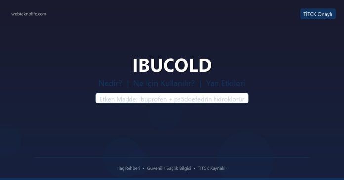 IBUCOLD nedir ne işe yarar - ilaç bilgisi