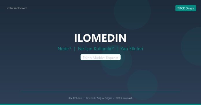 ILOMEDIN nedir ne işe yarar - ilaç bilgisi