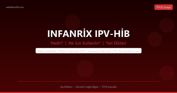 INFANRİX IPV-HİB nedir ne işe yarar - ilaç bilgisi