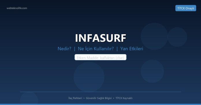 INFASURF nedir ne işe yarar - ilaç bilgisi