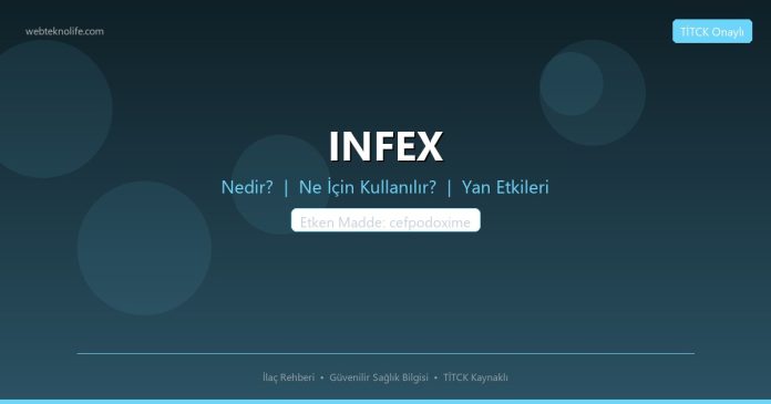 INFEX nedir ne işe yarar - ilaç bilgisi