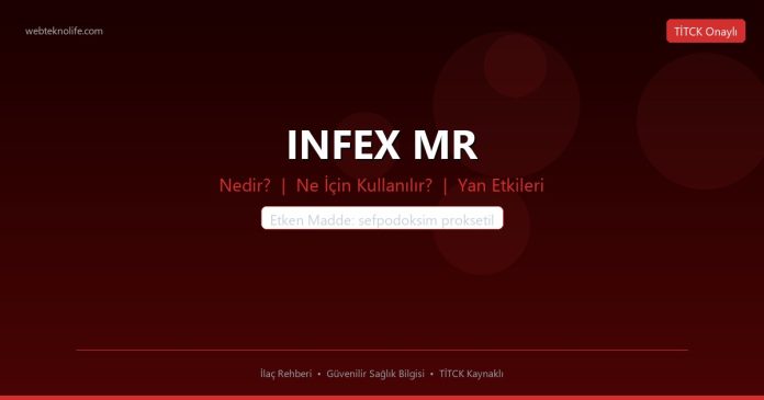 INFEX MR nedir ne işe yarar - ilaç bilgisi