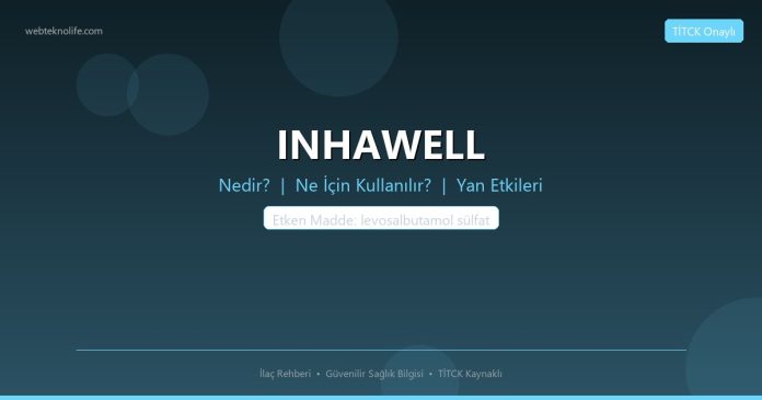 INHAWELL nedir ne işe yarar - ilaç bilgisi