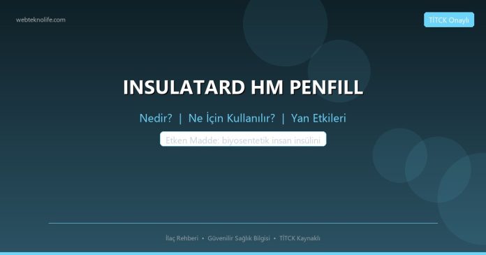 INSULATARD HM PENFILL nedir ne işe yarar - ilaç bilgisi
