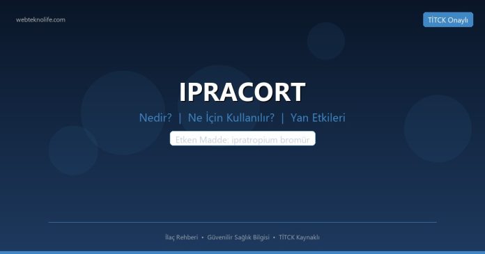 IPRACORT nedir ne işe yarar - ilaç bilgisi