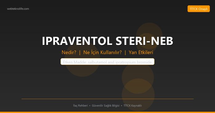 IPRAVENTOL STERI-NEB nedir ne işe yarar - ilaç bilgisi