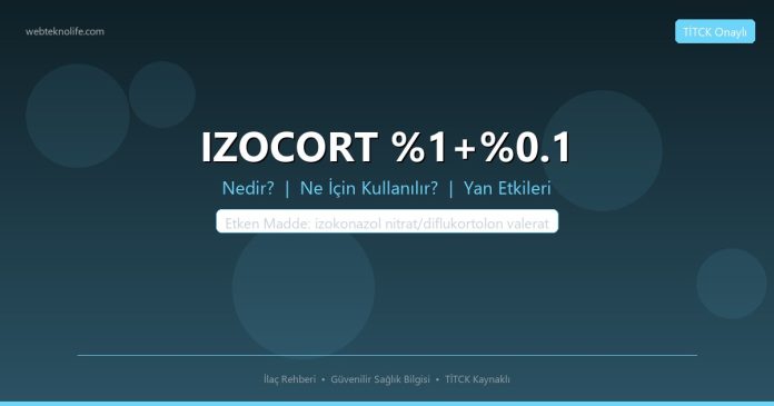 IZOCORT %1+%0.1 nedir ne işe yarar - ilaç bilgisi