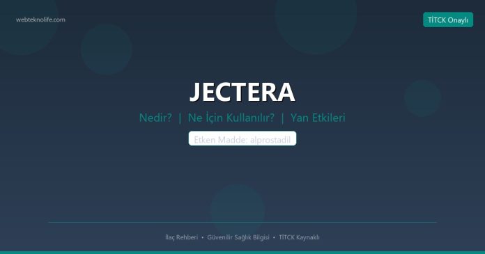 JECTERA nedir ne işe yarar - ilaç bilgisi