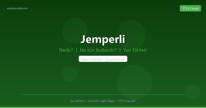 Jemperli nedir ne işe yarar - ilaç bilgisi