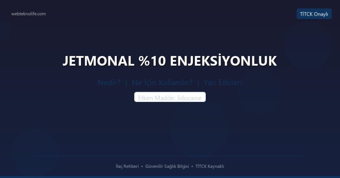 JETMONAL ENJEKSİYONLUK nedir ne işe yarar - ilaç bilgisi
