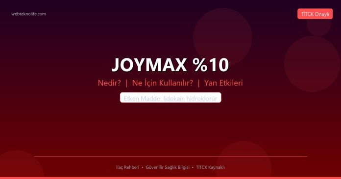 JOYMAX nedir ne işe yarar - ilaç bilgisi
