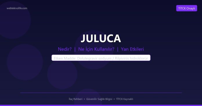 JULUCA nedir ne işe yarar - ilaç bilgisi