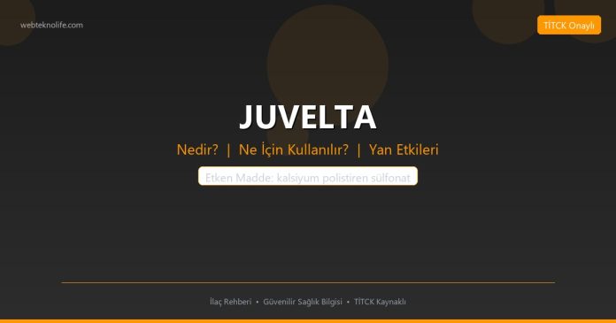JUVELTA nedir ne işe yarar - ilaç bilgisi